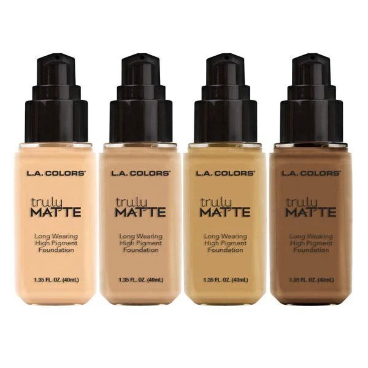 LA Colors Truly Matte Foundation (3 pcs)