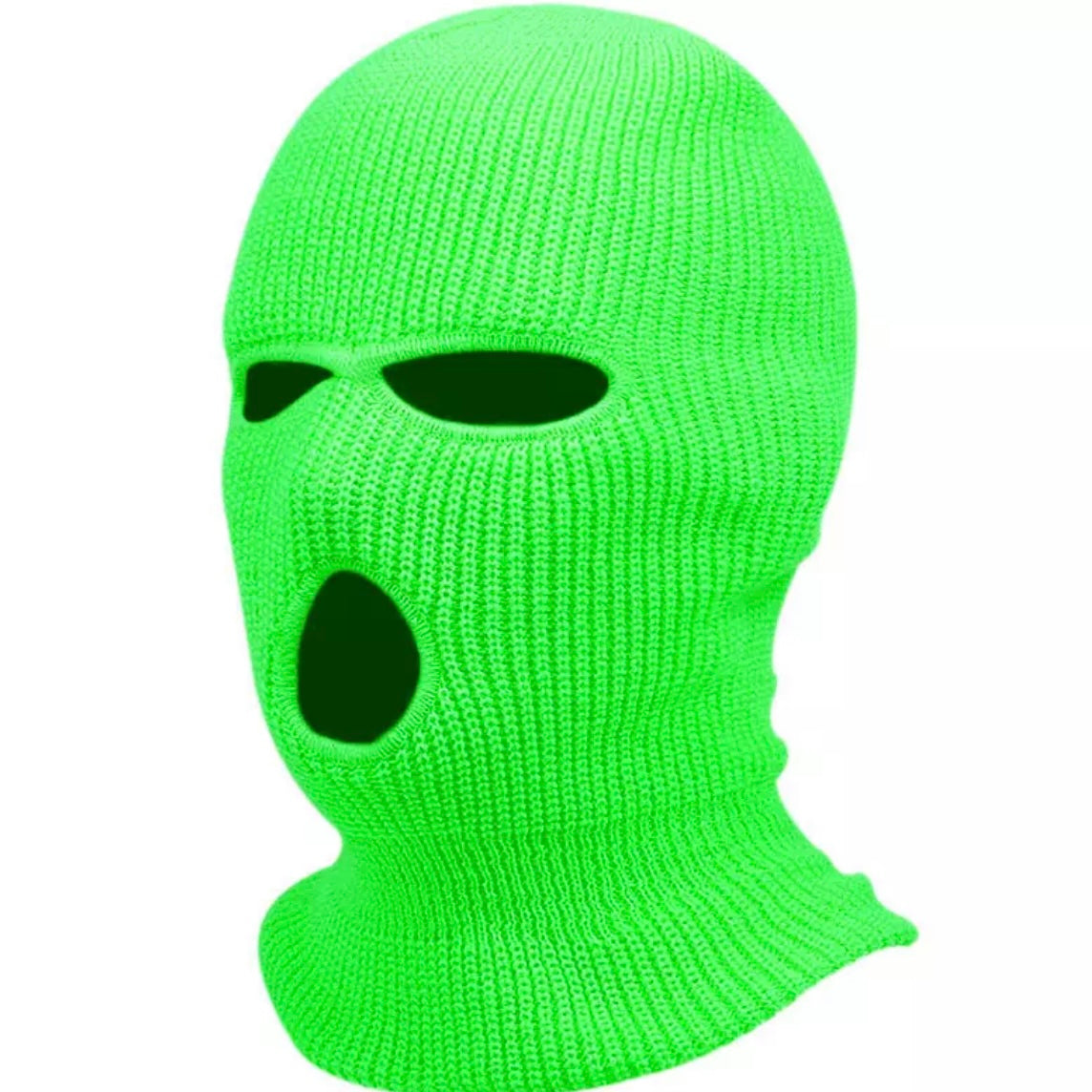 Neon Green Ski Mask