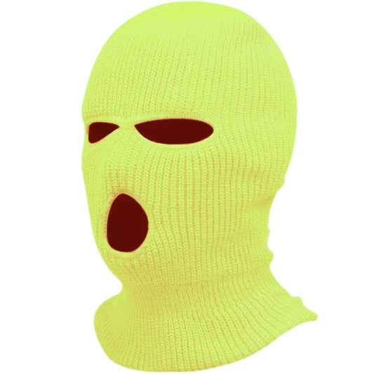 Neon Yellow Ski Mask