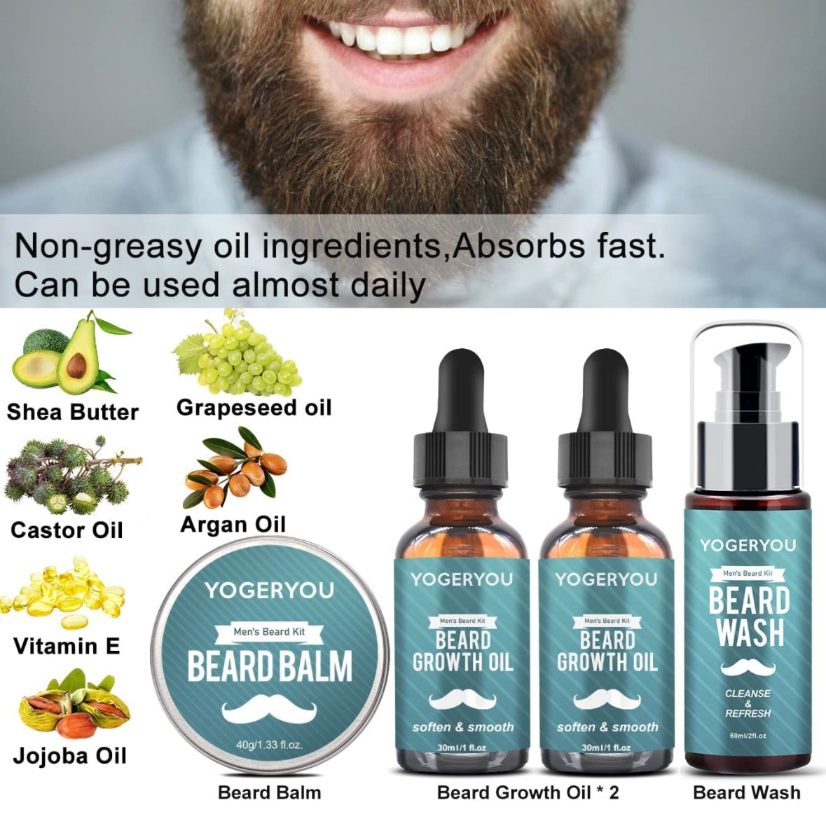 Beard Growth Kit